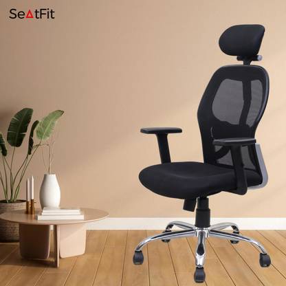 SEATFIT Matrix Ergonomic with Height Adjustable Handrest and Locking Mechanism Mesh Office Adjustable Arm Chair