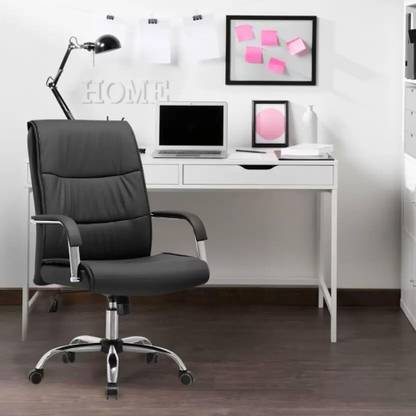 CHAIR CRAFT Premium Ergonomic Leatherette Office Chair Leatherette Study Arm Chair
