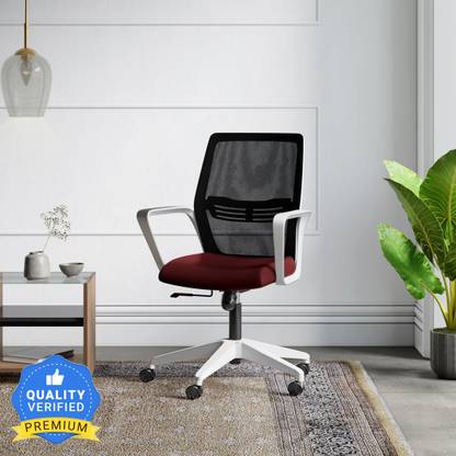 Godrej Interio Vurv Mid Back Fabric Study Arm Chair