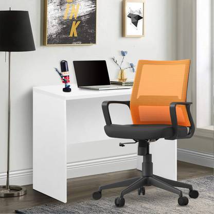 BONTON FURNITURE SOLUTIONS Yuwa Low Back Ergonomic Mesh Office Chair | Computer & Desk Study Chair Fabric Office Executive Chair