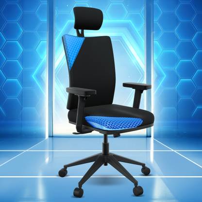 The Sleep Company Onyx SmartGRID Premium Orthopedic High-Back Desk Chair for Office & Home Nylon Office Executive Chair