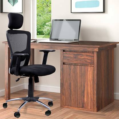 Kepler Brooks Office Chair | Adjustable Headrest & Lumbar Support, Multi Synchro Lock- Zeus Fabric Office Adjustable Arm Chair