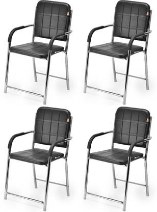 TARUN GRAMUDYOG Steel Visitor Chair Stylish Seating for Home and Office Leatherette Office Arm Chair