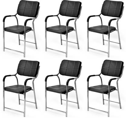 P P CHAIR Visitor Study Office Chair Computer Labs Hostel School Library Chair with arm Leatherette Office Arm Chair