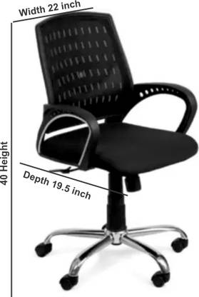 RUDRAAKSH Ergonomic Comfortable Heavy Office Chair Leather Study Arm Chair