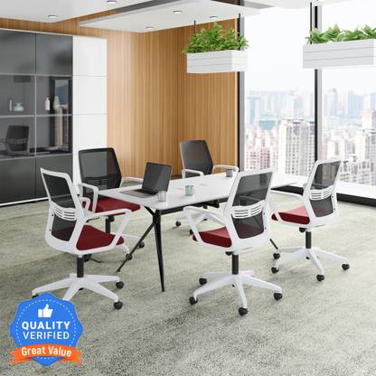 Godrej Interio Vurv Mid Back Fabric Study Arm Chair