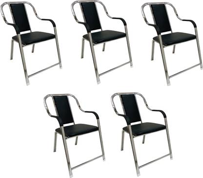 TARUN GRAMUDYOG visitor Chair without wheel for Home Office study reception Leatherette Office Arm Chair