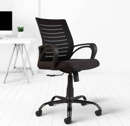 ALISTOR Mesh Mid Back Office Chair/Study ChairComputer Chair for Work from Home Fabric Office Arm Chair
