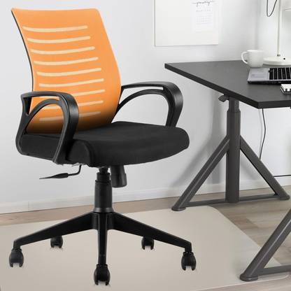MAESTRO Home & Office Mesh Chair with Fixed Handles - Comfortable Desk Fabric Office Adjustable Arm Chair