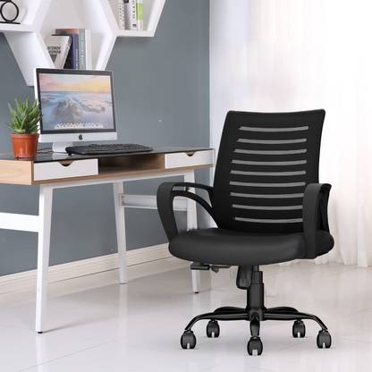 CELLBELL Desire C104 Mid Back Comfortable Fabric, Mesh Office Executive Chair