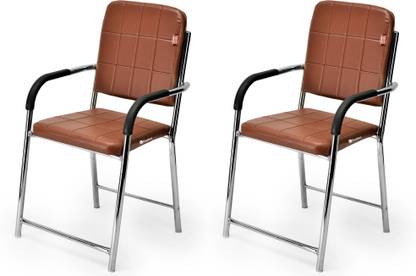 GOYALSON Chair Executive Office Visitor Chair Study Chair for Students with arm Rest Leatherette Office Visitor Chair