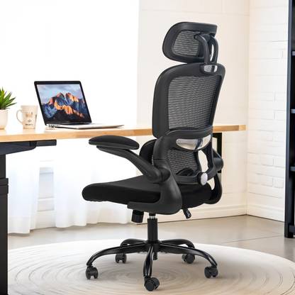 Drogo Ergonomic Office Chair/Computer Chair with Adjustable headrest & Lumbar support Mesh Office Adjustable Arm Chair