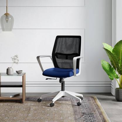 Godrej Interio Vurv Mid Back Fabric Study Arm Chair