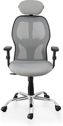 The home office Oxford Premium High Back Chair - Grey| High back chair| Office Chair Mesh Office Adjustable Arm Chair
