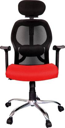 Rajpura Matrix High Back Revolving Chair (RSE001 Red) Fabric Office Executive Chair