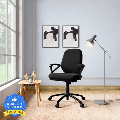 Godrej Interio Virtue Fabric Office Adjustable Arm Chair