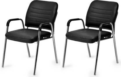 Goyal Steel & Furniture Industries office Visitor Chair Stylish and Supportive for Home chair Leatherette Office Arm Chair