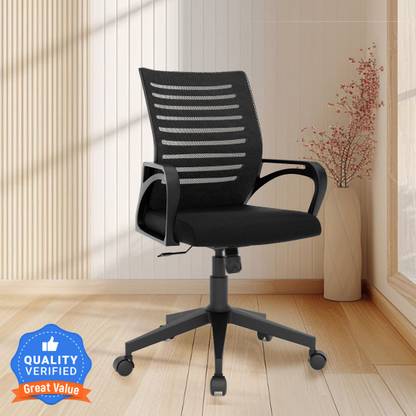 CRATVZ Oaker Ergonomic, Home Desk Office Fabric Office Arm Chair