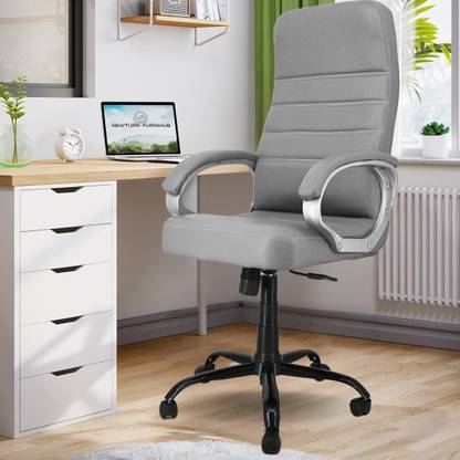 Newturn ROLEX orthopeadic Leather Boss Revolving office Chair with 1yrs parts repl. wty Leather Office Adjustable Arm Chair