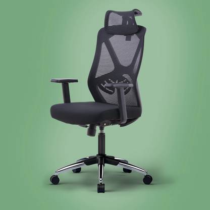 ARCTURE Fortis High Back Ergonomic Chair|Office,Home,WFH,StudyChair|Mesh Back,Metal Base Mesh Office Adjustable Arm Chair