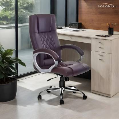 Palarial Executive Leatherette Office Chair with High Back Support and Padded Armrests Leatherette Office Executive Chair