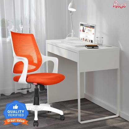 Rose Designer Chairs Mono | 3-Years Warranty Included | Mid-Back Ergonomic Office Chair | Revolving | Mesh Office Arm Chair