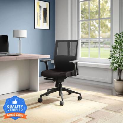 Godrej Interio Cross Full Back Nylon Office Adjustable Arm Chair