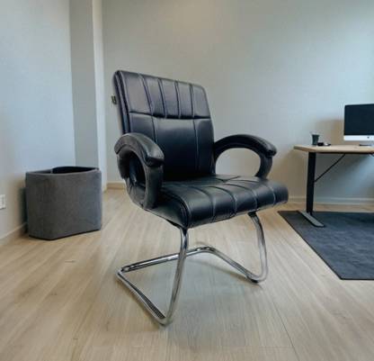 OFFICE SEATING office home visitor chair with comfortable seat back and armrest Leatherette Office Arm Chair