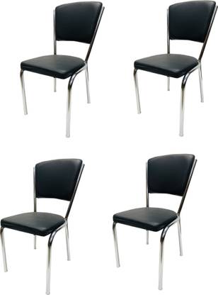 SCHOOL FURNITURE Executive Office Visitor Study Chair without arm Rest, Chair Without Wheels Metal Dining Chair