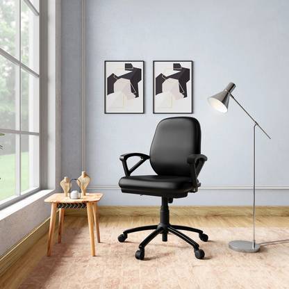 Godrej Interio Virtue Leatherette Office Arm Chair