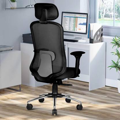 ASTRIDE Erizo Ergonomic Office Chair|Multilock|4D Arm|Adjustable Head &Lumbar|Metal Base Mesh Office Executive Chair