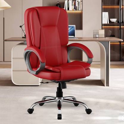 FUGO Chair FG13 Office Chair, Study Chair, Computer Chair, 3 Years Warranty Leatherette Office Executive Chair