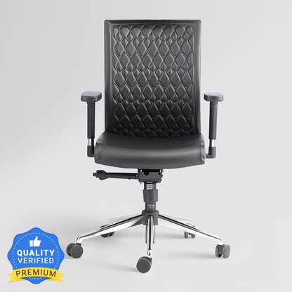 Godrej Interio Elite Leatherette Office Adjustable Arm Chair