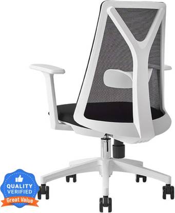 Ladybug Libra White Office Chair - Sleek Design for Modern Workspaces Nylon Office Executive Chair