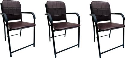 Goyal Steel & Furniture Industries comfortable Home Office Visitor Chair Stylish Ergonomic Design for Office Home Metal Dining Chair