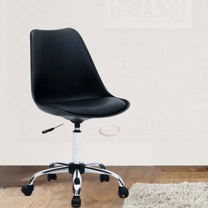 FURNITURE LELO FurnitureLelo Plastic with PU Office Chair for Salon/Spa/Bar/Medical/Kitchen Leatherette Office Conference Chair