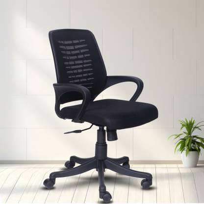 KVS INDIA Zoom Height Adjustable Revolving Breathable Mesh Office Arm Chair