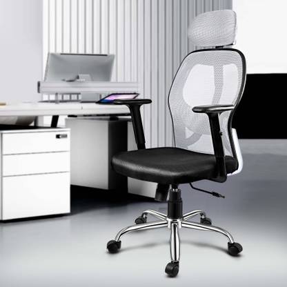 Oakcraft Matrix Ergonomic with Soft Comfortable PP Pads on Handles Mesh Office Adjustable Arm Chair