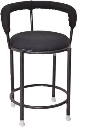 RW REST WELL Multipurpose Cafeteria/Doctor Stool/Medical Stool/Stool for Office/Stool for Shop/Stool for Clinic/Hospital Stool/Stool for Hotel- 1 Nos, Black Leatherette Office Visitor Chair