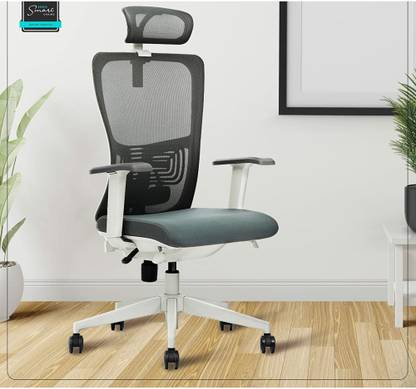 Kepler Brooks Office Chair| Ergonomic High Back Chair with Multi Synchro Lock Mechanism-Altius Mesh Office Adjustable Arm Chair