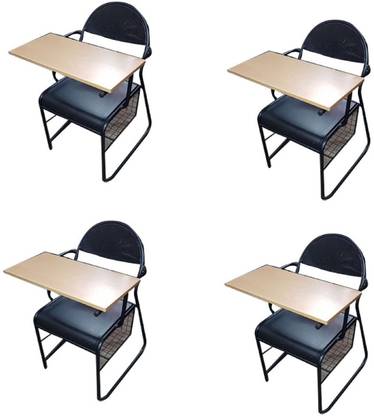 SHARP ENTERPRISES Writing pad Chair Perfo Steel Writing pad Chair Full pad Mesh Office Adjustable Arm Chair