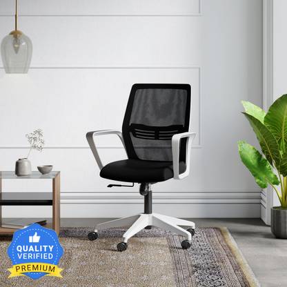 Godrej Interio Vurv Mid Back Fabric Study Arm Chair