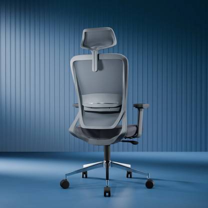 Vergo Ease High Back Ergonomic Chair, 3D Armrest, For Back Pain, Home, Gaming, Premium Mesh, Fabric Office Adjustable Arm Chair