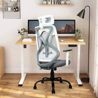 CELLBELL C190 Berlin Lite Imported Pneumatic Hydraulic | Ergonomic High Back Mesh Office Adjustable Arm Chair