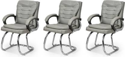 NEW GOYAL FURNITURE office Leatherette Office visitor study reception Arm Chair Leather Office Visitor Chair