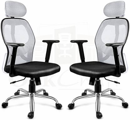 Oakcraft Mesh Office Adjustable Arm Chair