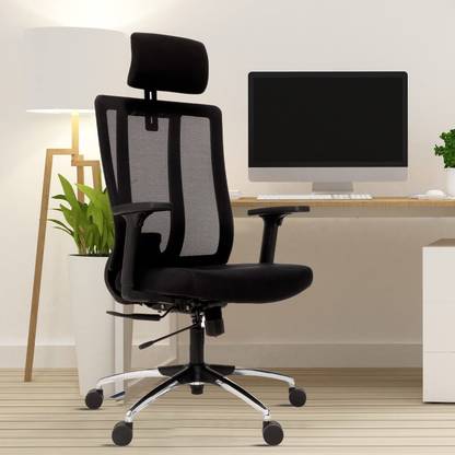 GREEN SOUL Maestro High Back Ergonomic Chair|Home, Office|2D Headrest| Owl Lumbar Support Mesh Office Adjustable Arm Chair