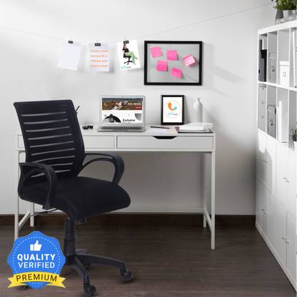 KVS INDIA Bonzai Low Back Office Chair Fabric Office Arm Chair