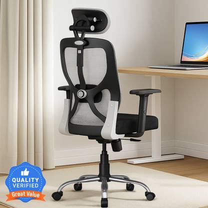 SEATFIT Matrix Ergonomic with Height Adjustable Handrest and Locking Mechanism Mesh Office Adjustable Arm Chair