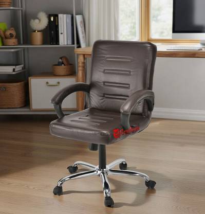 RATISON Executive Ergonomic Office Home study work Revolving Chair with arms Leatherette Office Arm Chair